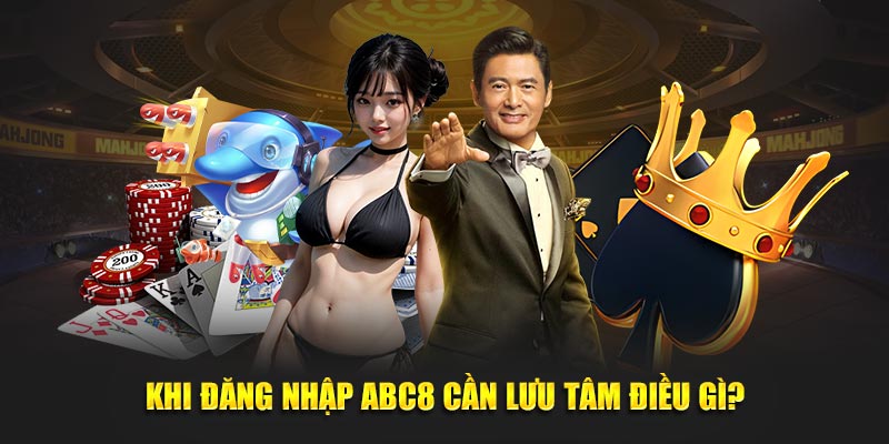 Khi đăng nhập ABC8 cần lưu tâm điều gì?